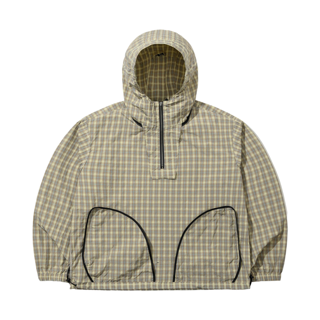 큐마일 311 와이드 숏 후디드 아노락 자켓 베이지(qmile® 311 Wide Short Hooded Anorak Beige) - 3