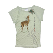 Sculptor Zen Deer Tee Mint