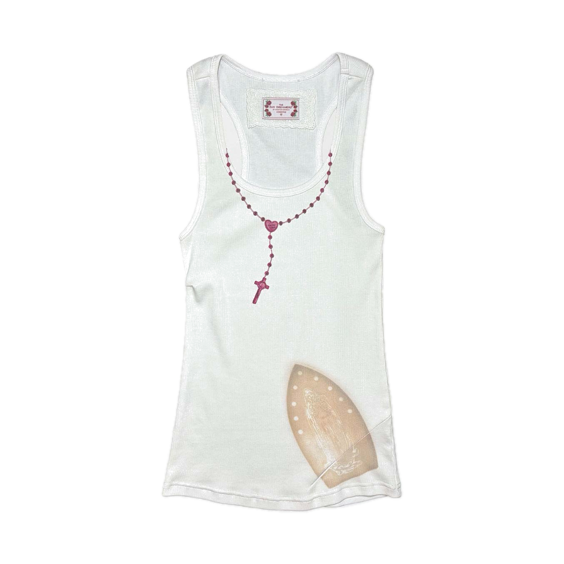 스컬프터 아이언 페일 탱크 탑 화이트