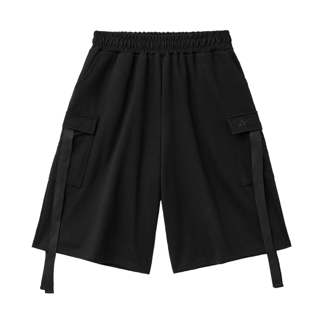 슬릭글로우 카고 스트랩 버뮤다 스웨트 팬츠 블랙(SLEEKGLOW Cargo Strap Bermuda Sweat Pants Black) - 1