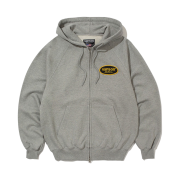 Vanson Leathers Oval Logo Sweat Zip Hoodie / Grey