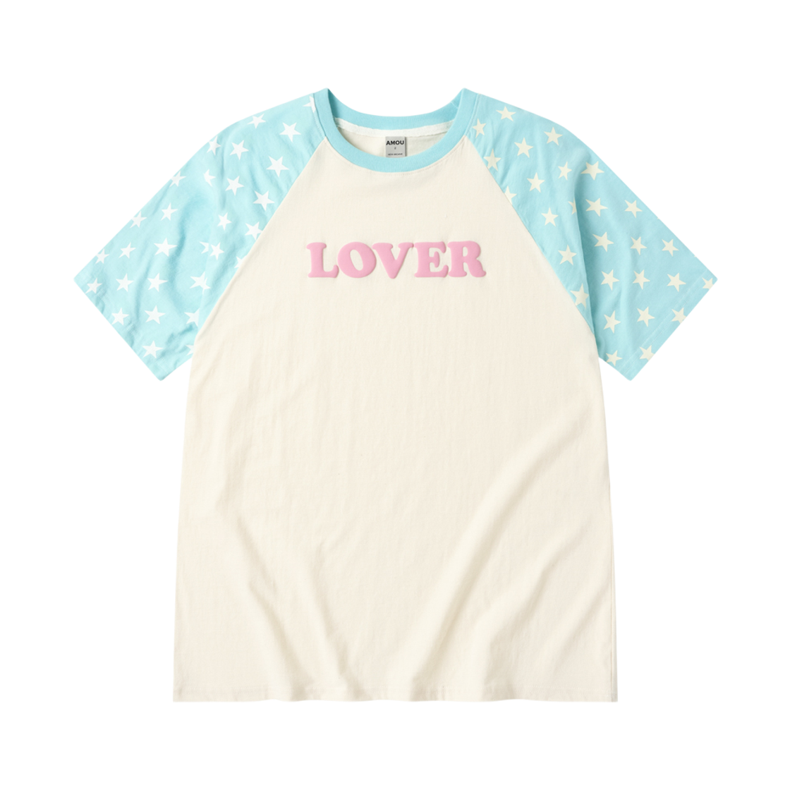 [KREAM 단독] 아모우 러버 레글런 티셔츠 스카이블루([KREAM 단독] AMOU Lover Reglan T-Shirts Sky Blue)