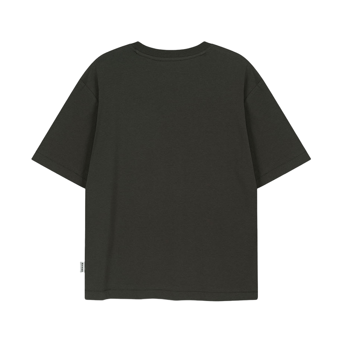 비자비 하프 슬리브드 티셔츠 인 코튼 더블 저지 거즈 다크 그레이(VIS A VIS Half Sleeved Tee Shirt In Cotton Double Jersey Gause D.K Gray) - 2
