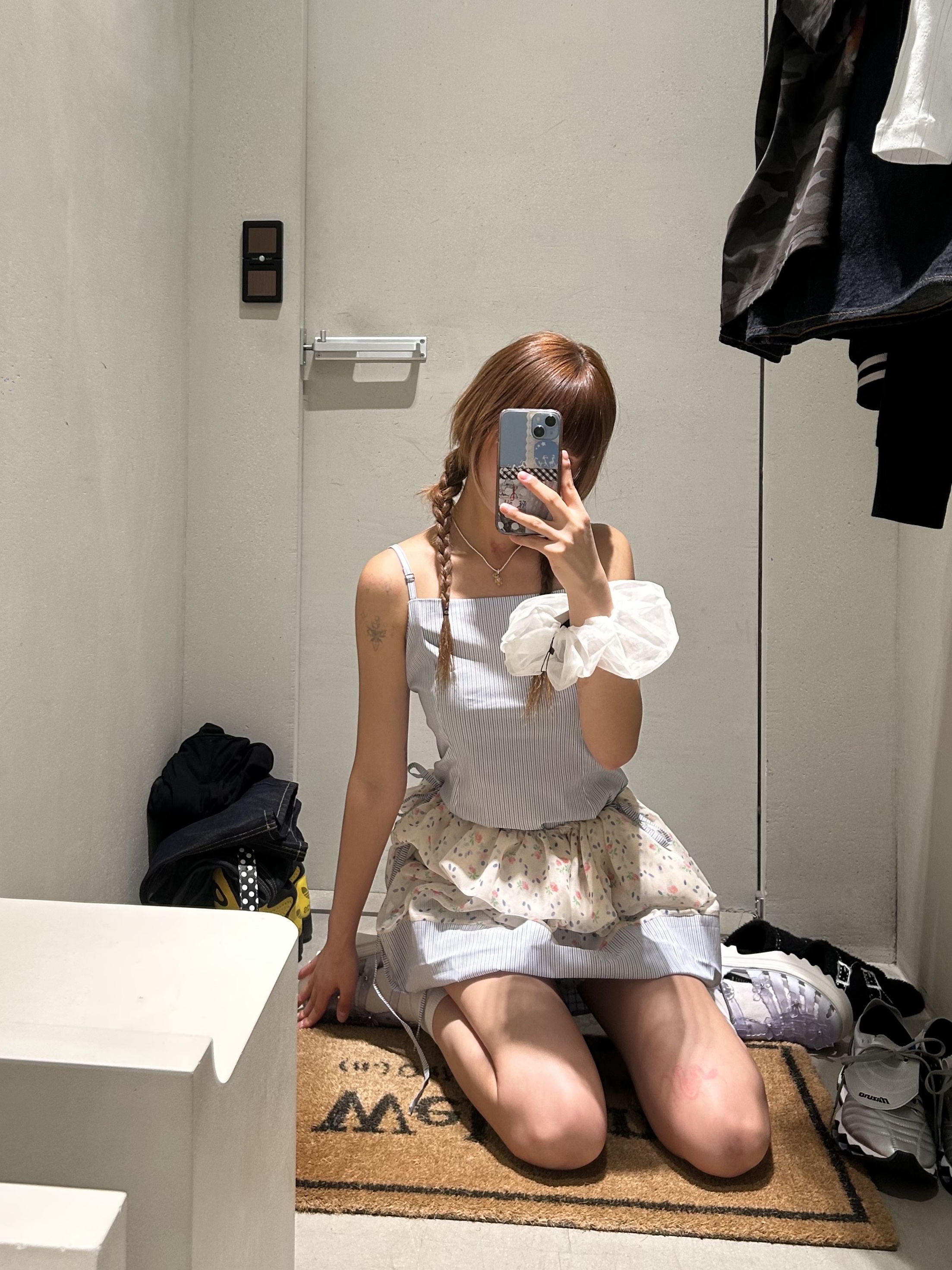 Hai Organza Scrunchie Ivory - 26SS 착용 스타일 - 2