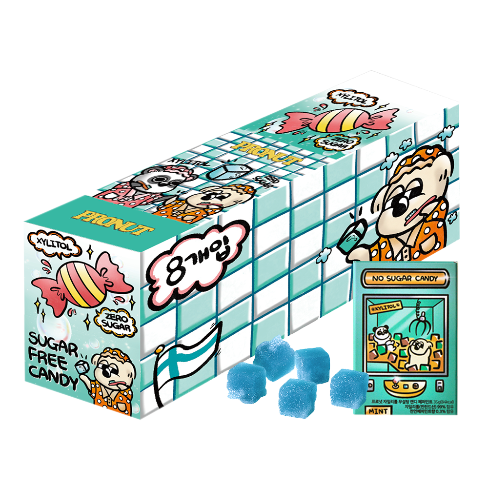 프로넛 무설탕 자일리톨 캔디 페퍼민트 8개입(PRONUT Sugar-Free Xylitol Candy Peppermint 8pack)
