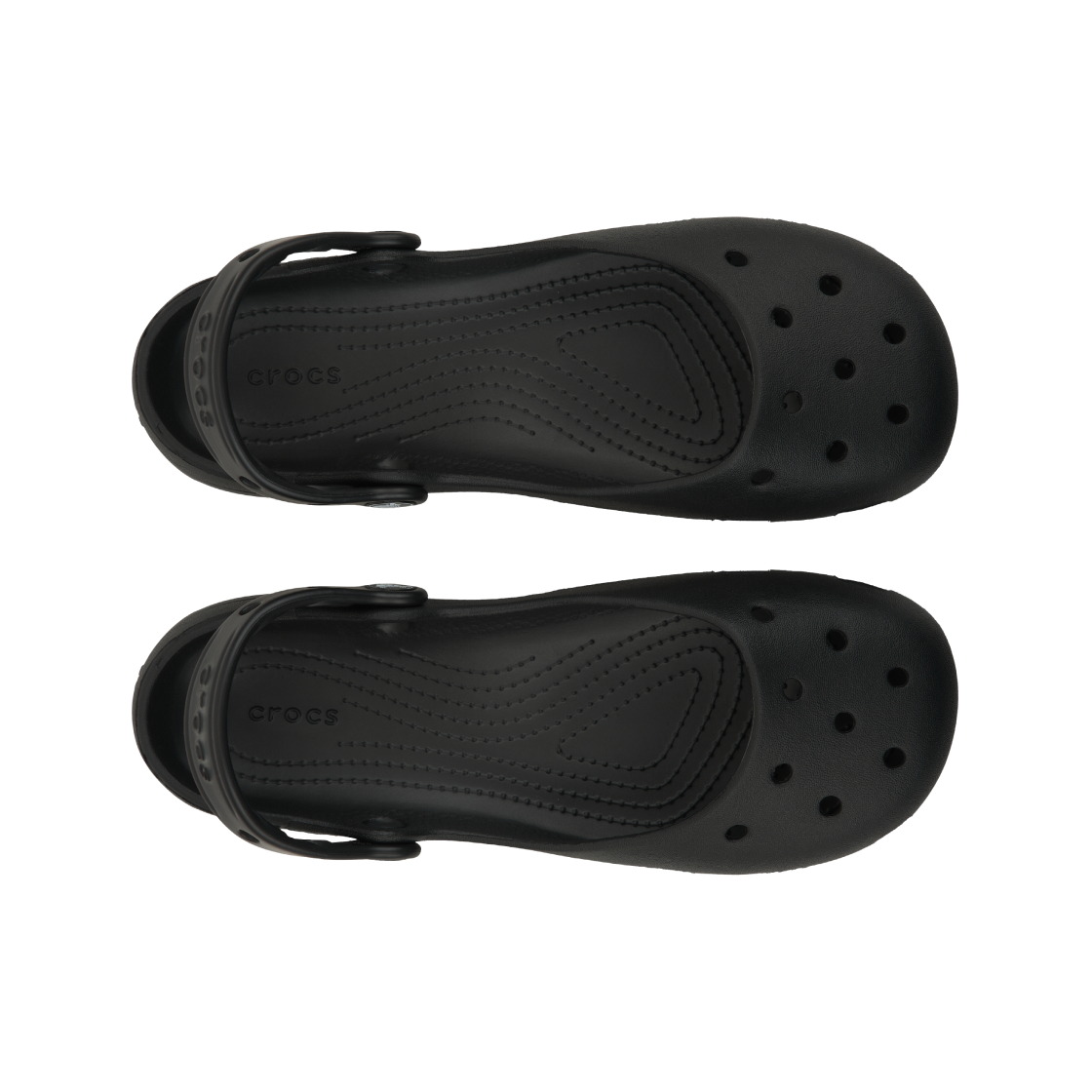 (W) 크록스 클래식 발레 블랙((W) Crocs Classic Ballet Black) - 5