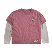 Hommless VTG Layered Waffle LS Washed Pink