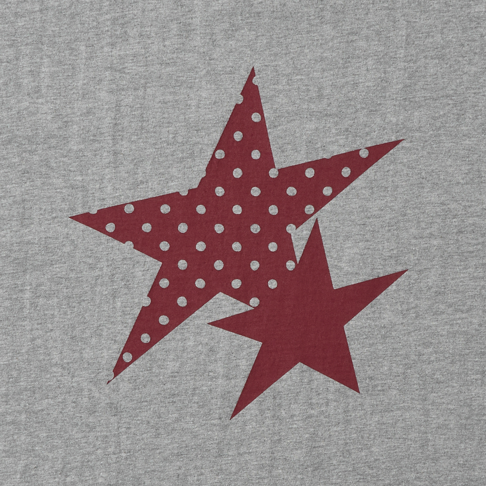 아모우 투 스타 링거 티셔츠 그레이(AMOU Two Star Ringer T-Shirts Gray) - 3