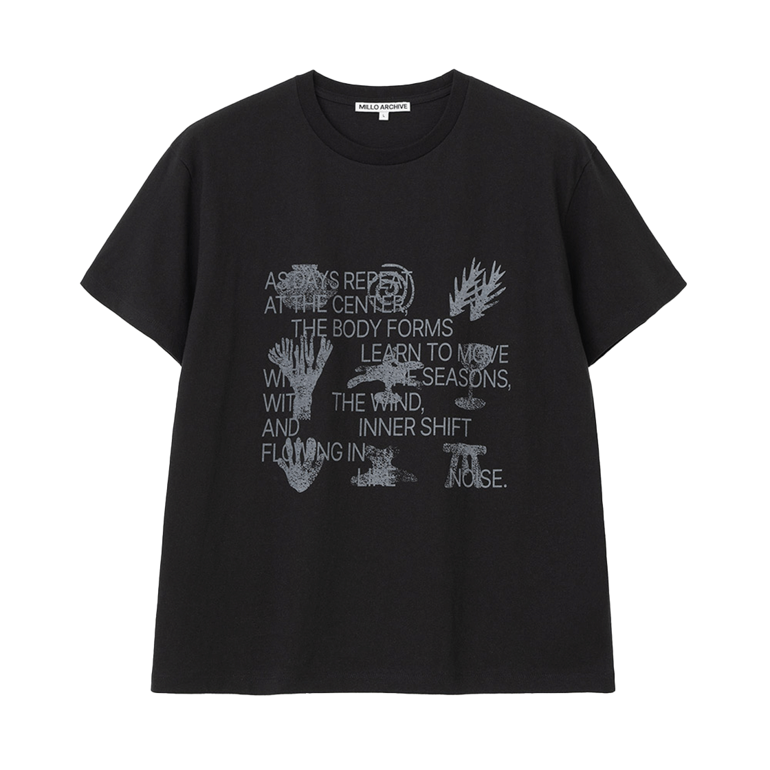 밀로 아카이브 레귤러 심볼 티셔츠 블랙