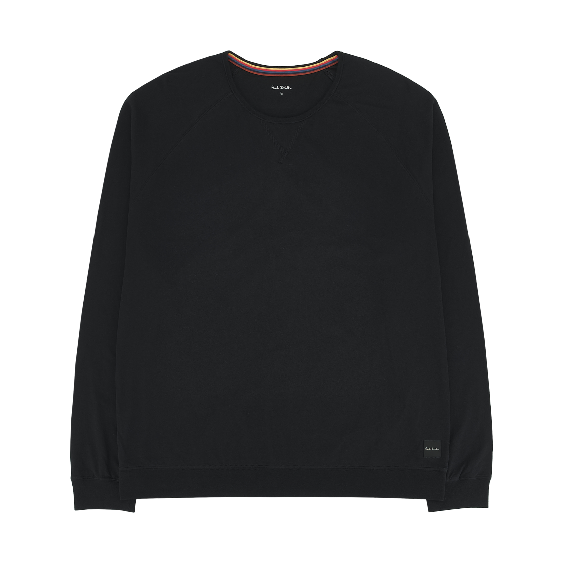 M1A-2990K-AU278B-79 Paul Smith Artist Stripe Long Sleeve T-Shirt Black
