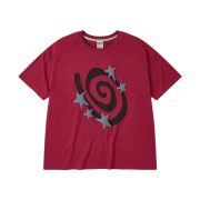 AMOU Molly Star Half T-Shirts Red
