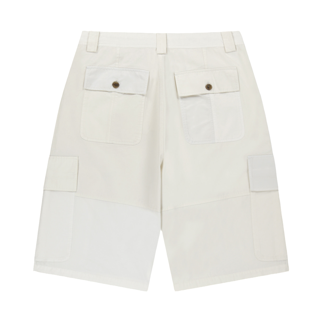 마뗑킴 패치워크 카고 버뮤다 팬츠 화이트(Matin Kim Patchwork Cargo Bermuda Pants In White) - 2