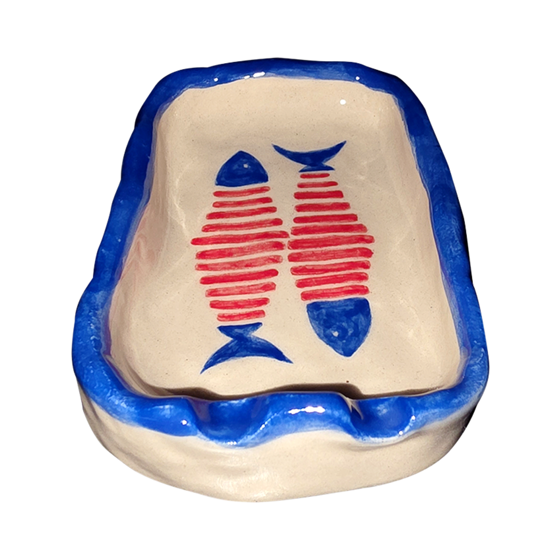 체리드라이버 물고기 뼈 세라믹 재떨이(Cherry Driver Fishbone Handmade Ashtray) - 4