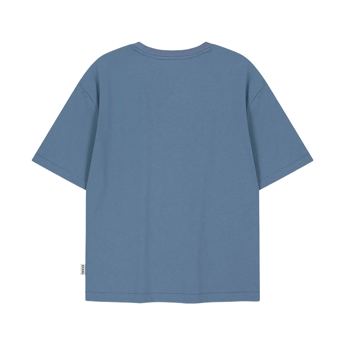 비자비 하프 슬리브드 티셔츠 인 코튼 더블 저지 거즈 블루(VIS A VIS Half Sleeved Tee Shirt In Cotton Double Jersey Gause Blue) - 2