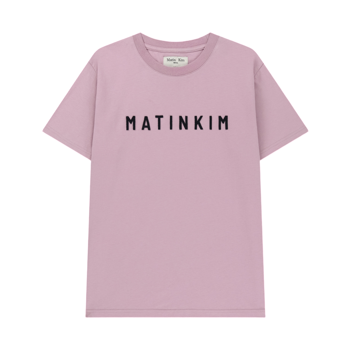MK2634TS022MPK (W) Matin Kim Applique Felt Logo Top In Pink