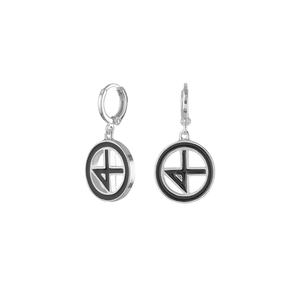 NONENON-215 Nonenon Epoxy Compass Earring