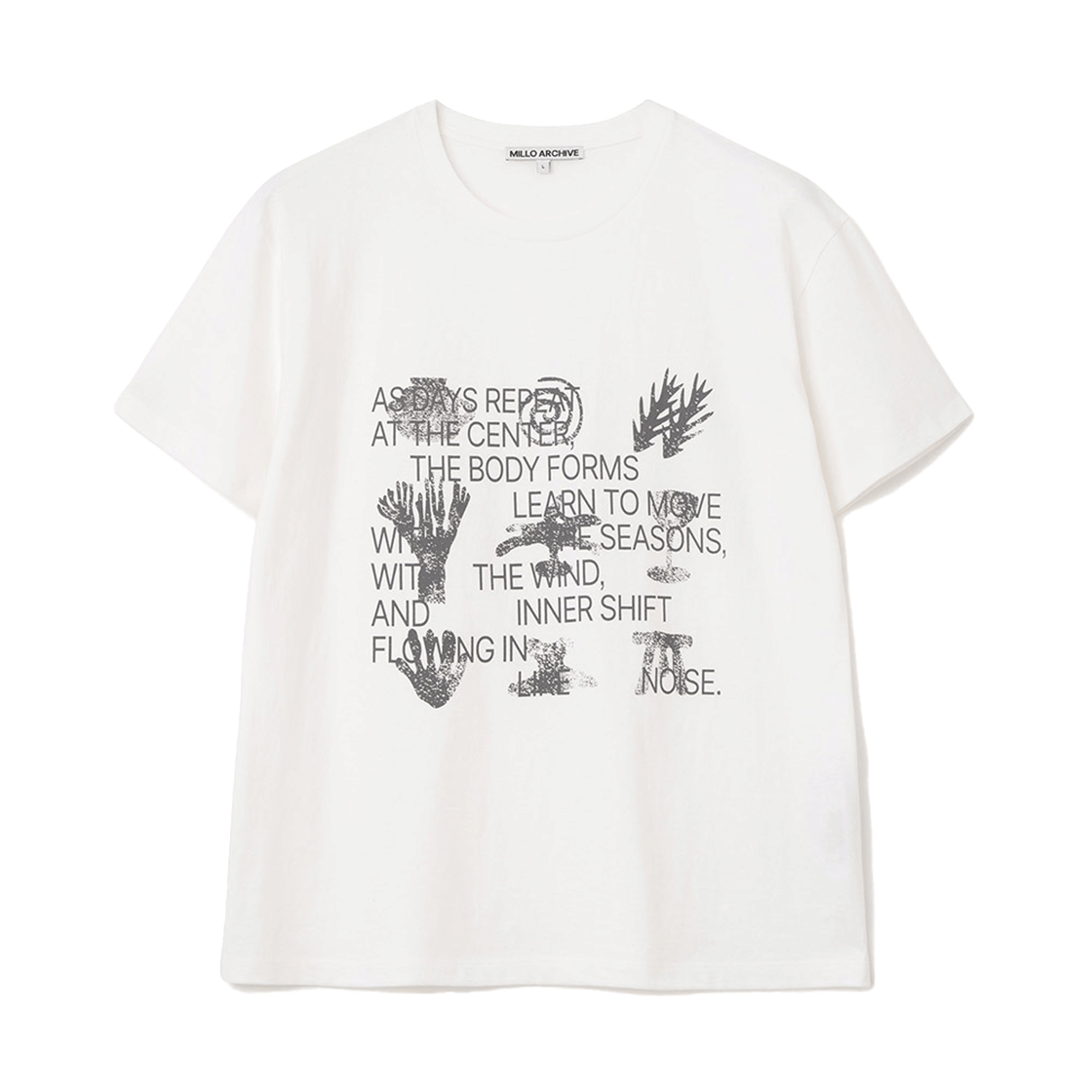 밀로 아카이브 레귤러 심볼 티셔츠 화이트