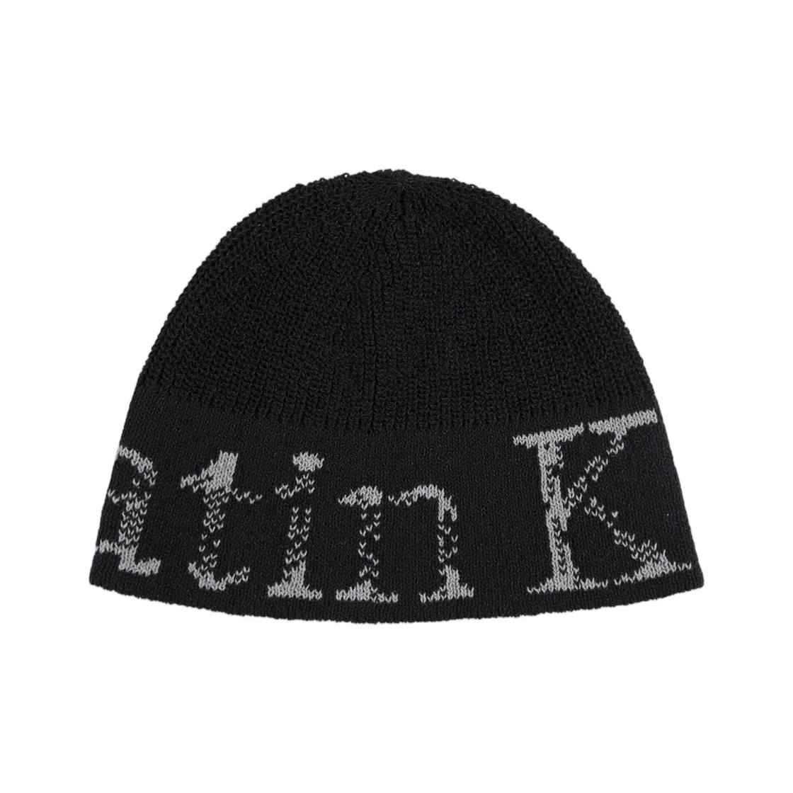 마뗑킴 크랙 로고 라이트 버킷 비니 블랙(Matin Kim Cracked Logo Light Bucket Beanie In Black) - 1