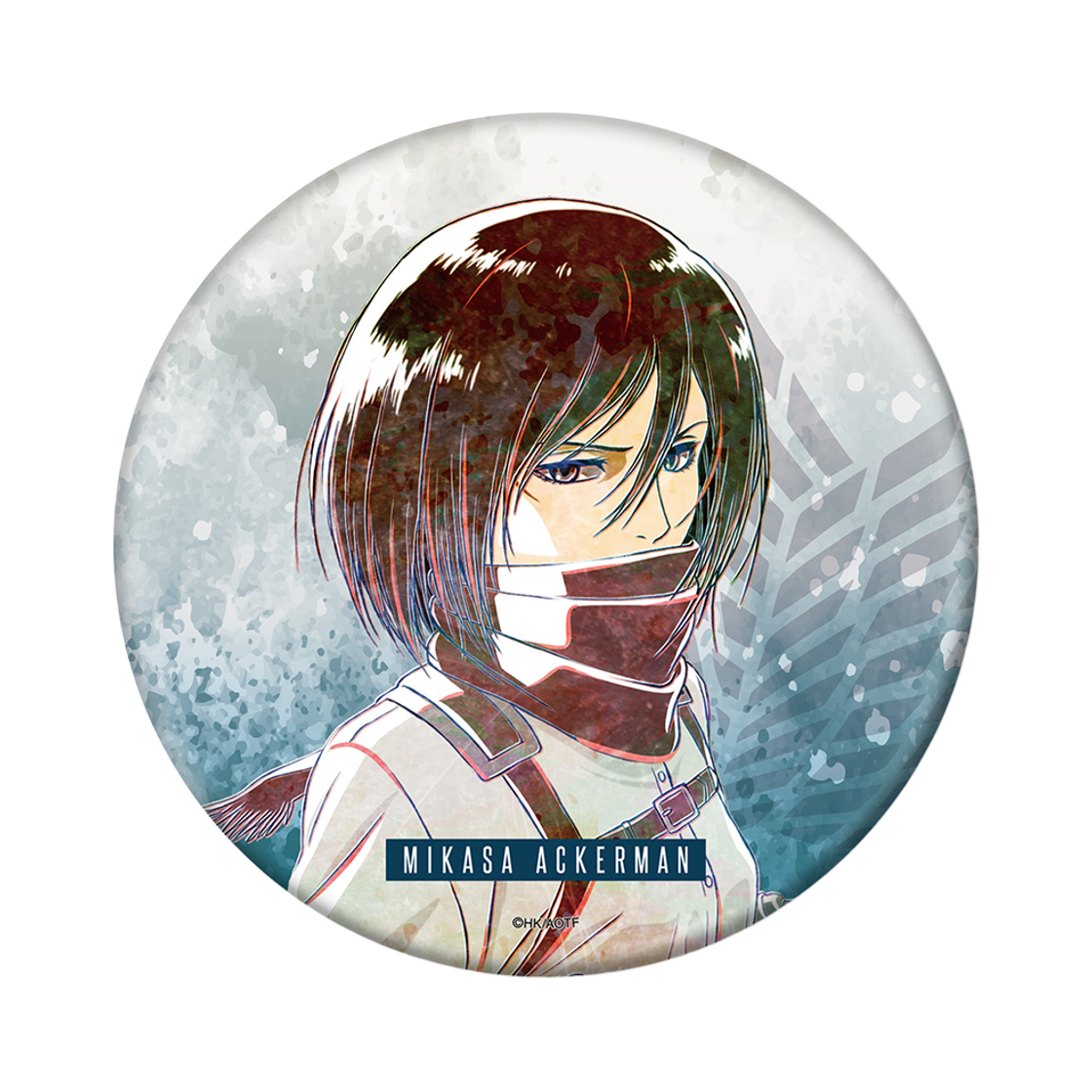 애니모어 진격의 거인 미카사 Ani-Art 제1탄 BIG 캔 뱃지(Animore Attack on Titan Mikasa Ani Art First Series Big Can Badge)