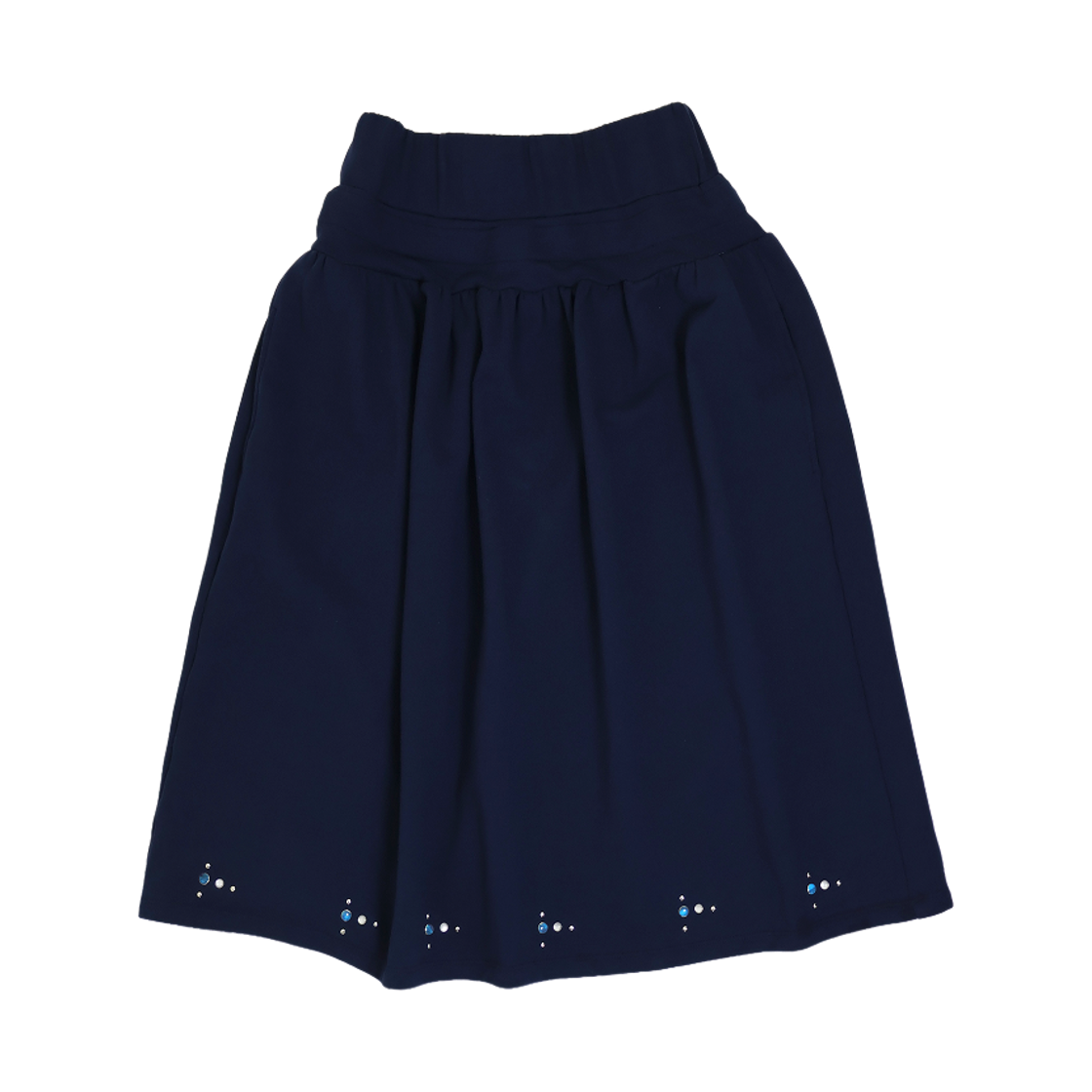 키코지 스터드 플리츠 스커트 네이비(kikozy Stud Pleated Skirt Navy)