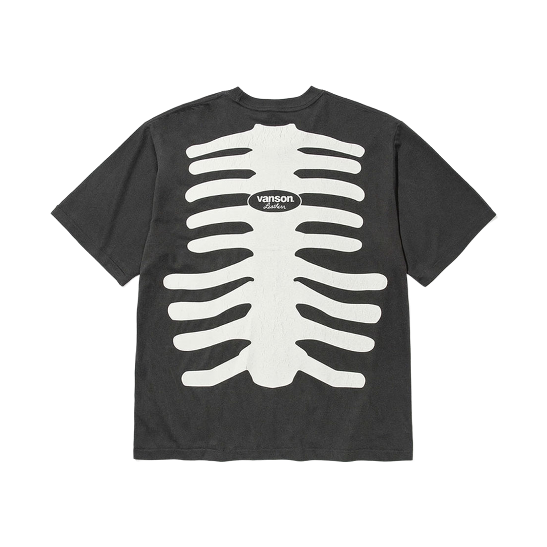 벤슨 레더 카툰 스타일 본 티셔츠 / 피그먼트(Vanson Leathers Cartoon Style Bones T-Shirt / Pigment) - 2