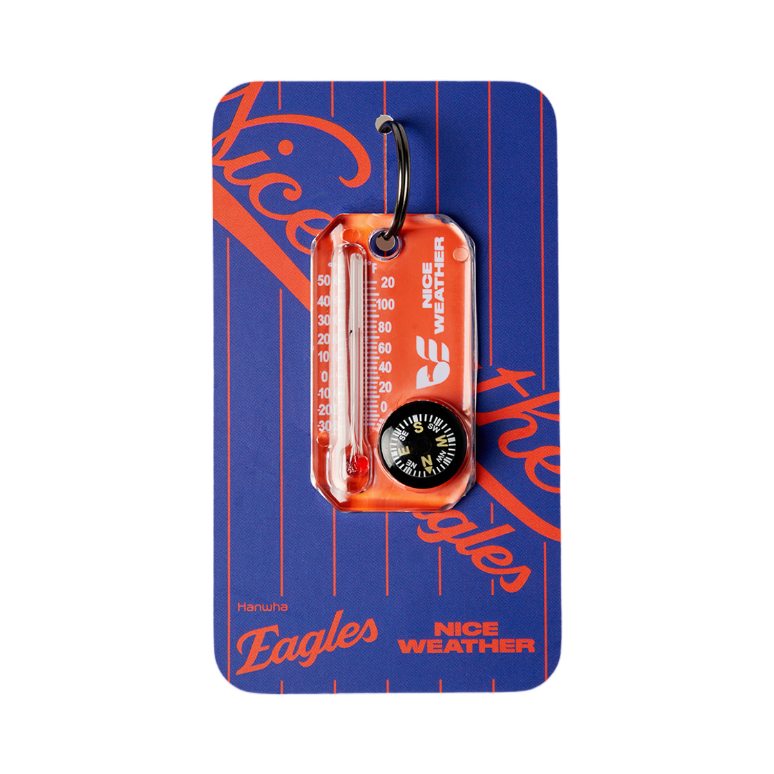 한화 이글스 x 나이스웨더 온도계 키링 오렌지(Hanwha Eagles x Nice Weather Thermometer Keyring Orange) - 1