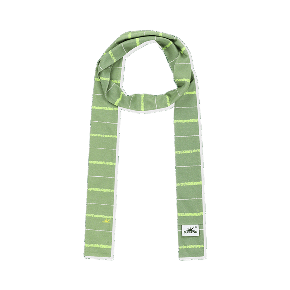 [트리플적립] 썬러브 패턴 스카프 라이트 올리브([트리플적립] SUNLOVE Pattern Scarf Light Olive)