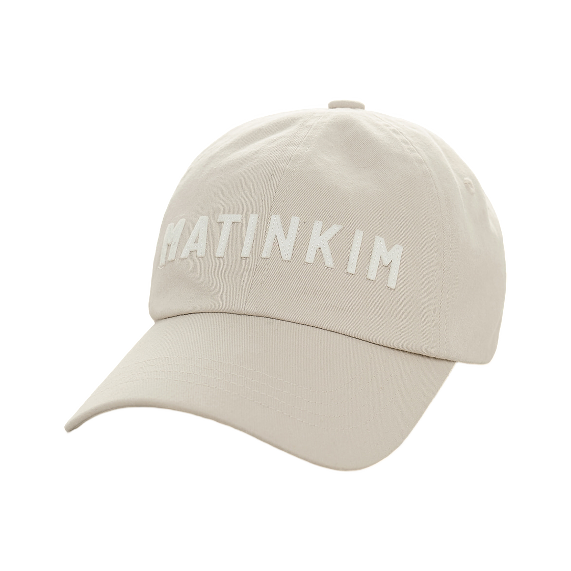 마뗑킴 아플리케 펠트 로고 볼캡 라이트 그레이(Matin Kim Applique Felt Logo Ball Cap In Light Grey) - 2