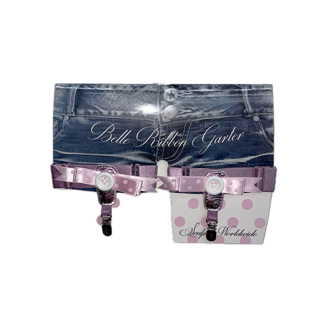 스컬프터 벨 리본 가터 메탈릭 핑크(Sculptor Belle Ribbon Garter Metallic Pink)