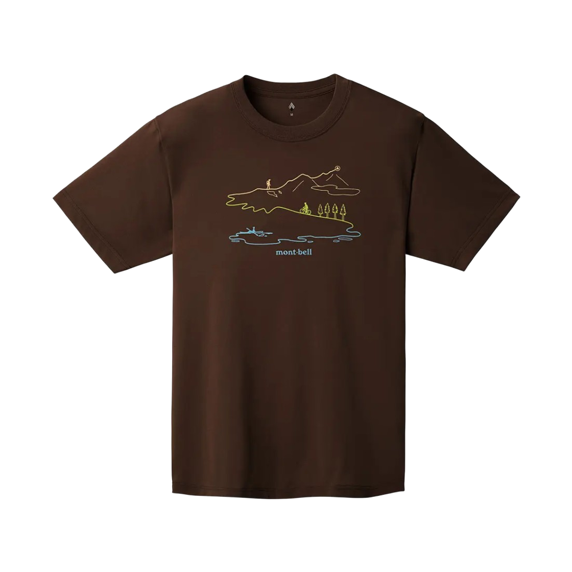 1114734 Montbell Wickron Long Track T-Shirt Dark Brown