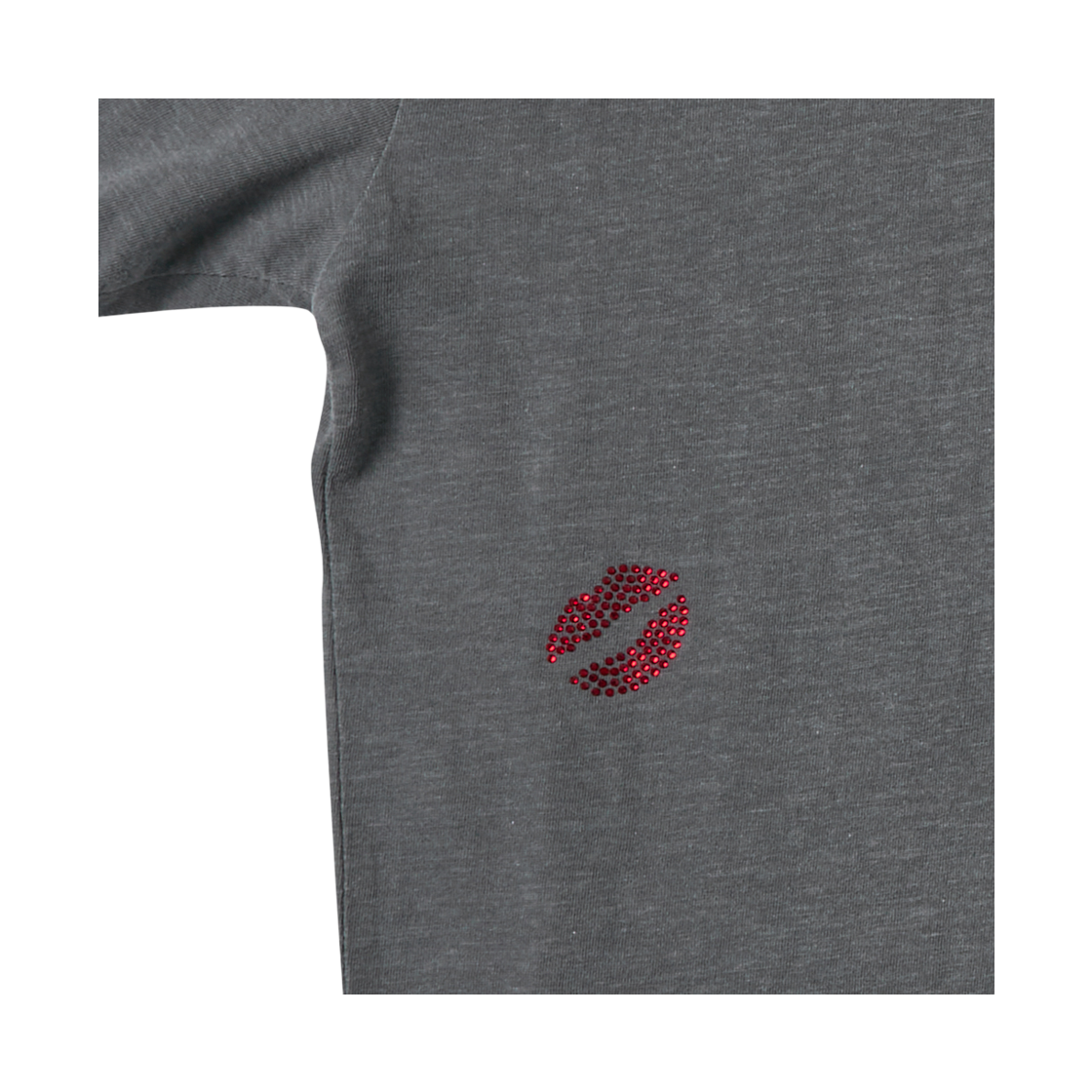 [KREAM 단독] 아모우 키스 마크 가먼트 티셔츠 차콜([KREAM 단독] AMOU Kiss Mark Garment T-Shirts Chacoal) - 4