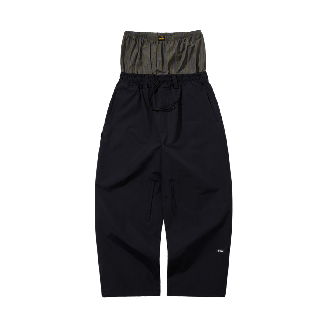 큐마일 521 새깅 파라슈트 팬츠 블랙(qmile® 521 Sagging Parachute Pants Black) - 2