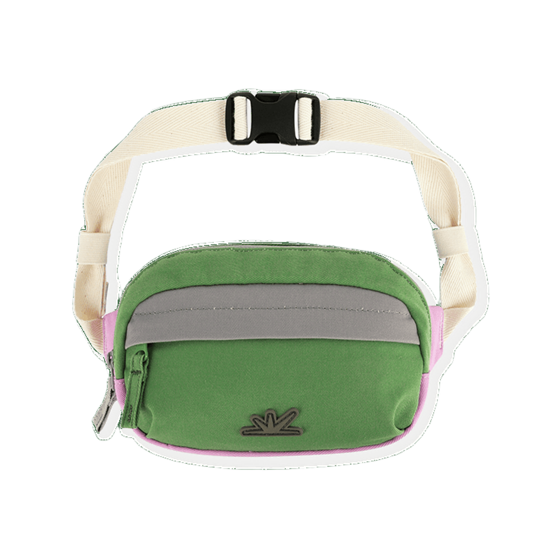 [트리플적립] 썬러브 블록 웨이스트 백 그린([트리플적립] SUNLOVE Block Waist Bag Green)