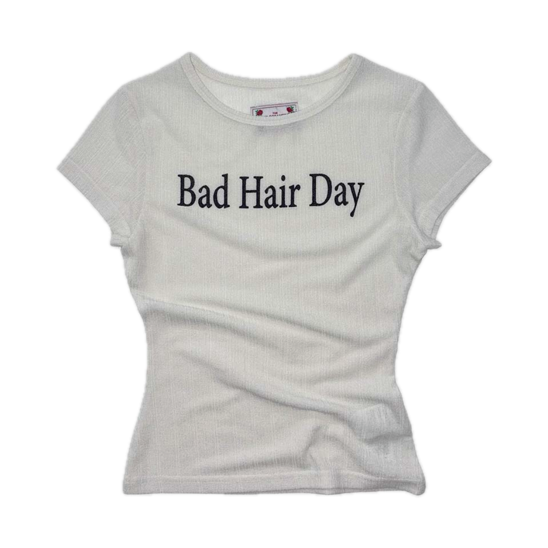 스컬프터 배드 헤어 데이 베이비 티 화이트