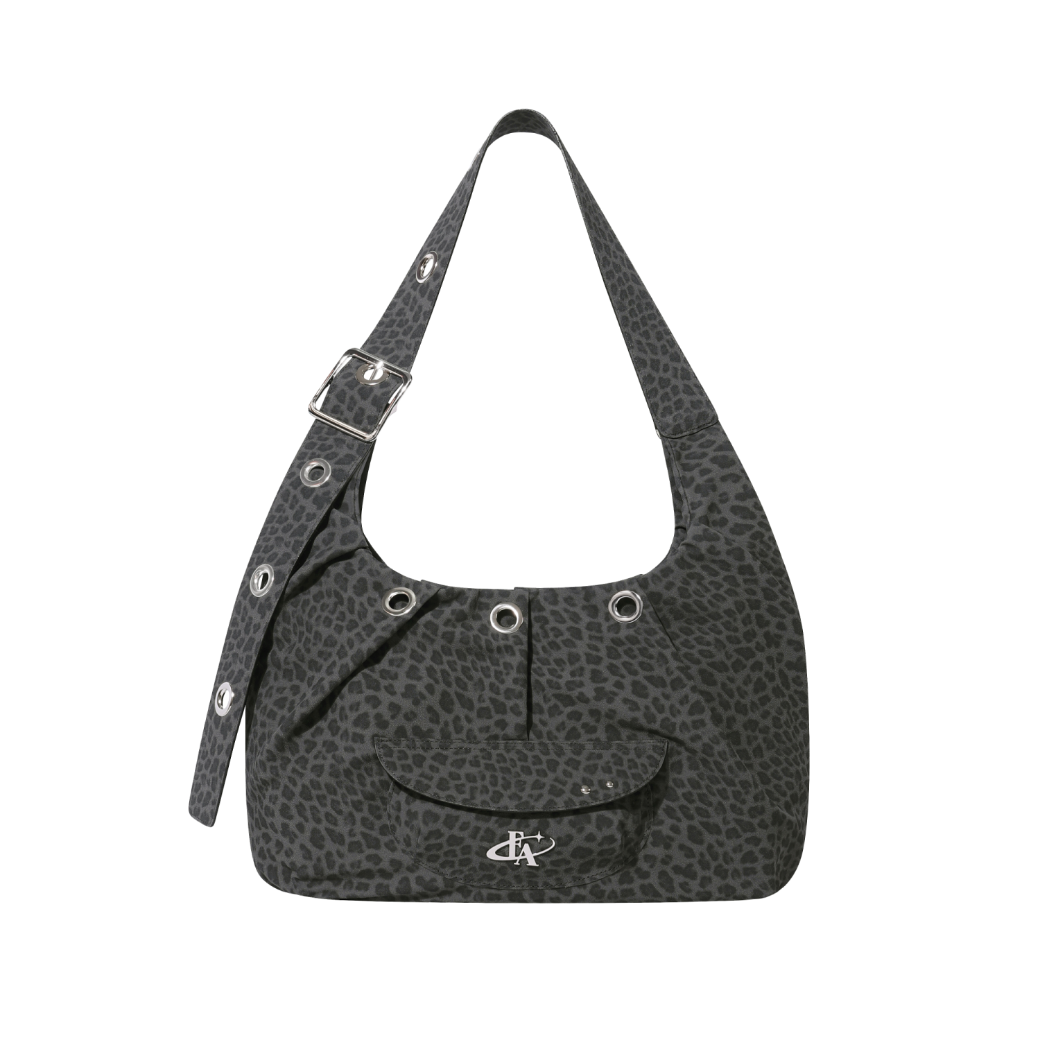 포어필 캐리 올 라지 호보백 레오파트 블랙(For Appeal Carry All Large Hobo Bag Leopard Black)