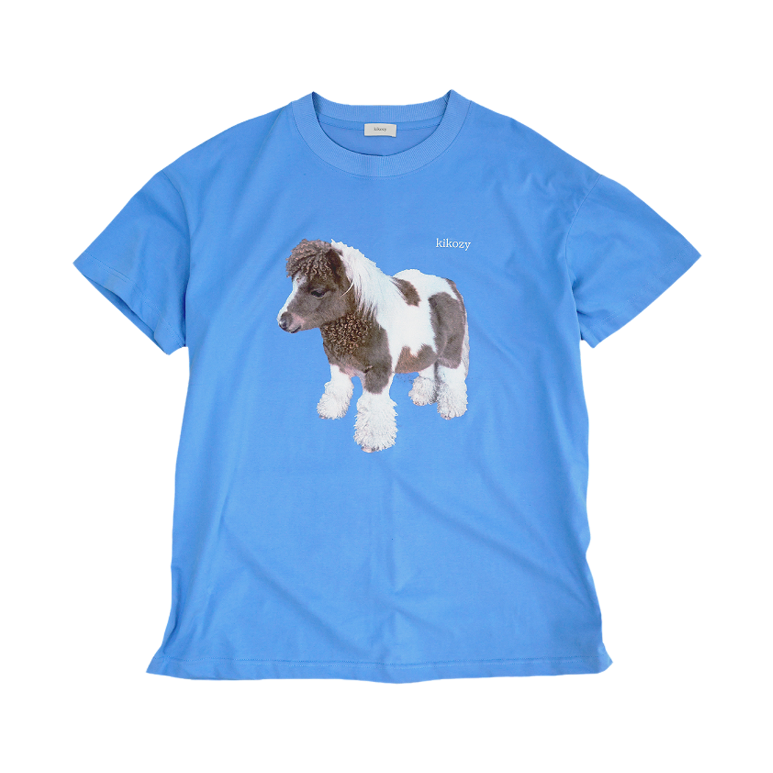 키코지 포니 프린팅 티셔츠 스카이블루(kikozy Pony Printing T-shirt Sky blue) - 1