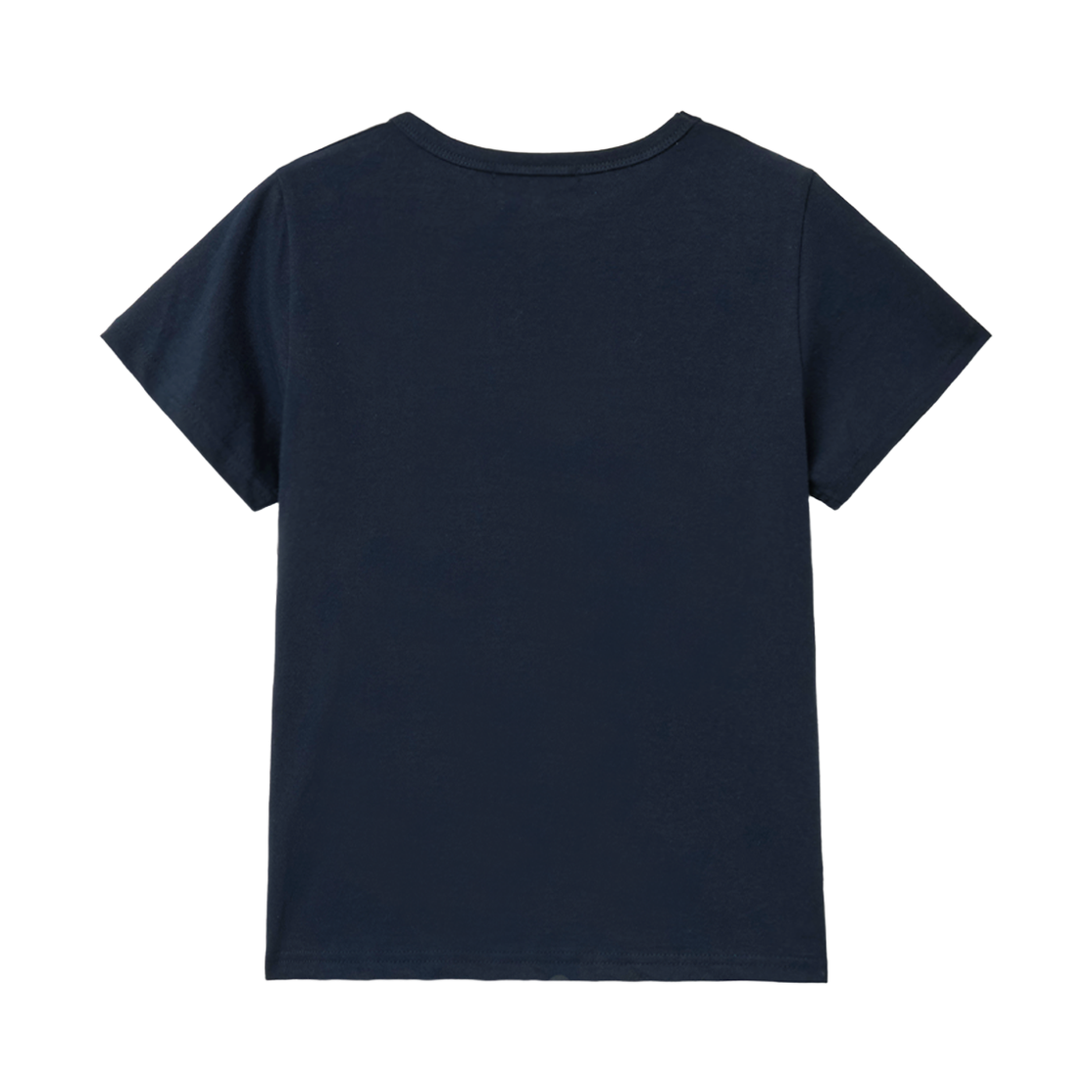 슬릭글로우 체크 스트로베리 아플리케 티셔츠 네이비(SLEEKGLOW Check Strawberry Applique T-Shirt Navy) - 2