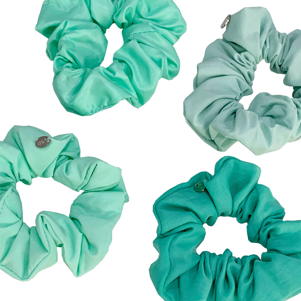 니로 세렌디피티 (2세트) 니로 민트 미니 스크런치 #880(NiRO.SERENDiPiTY (2Set) Niro Mint Mini Scrunchie #880) - 2