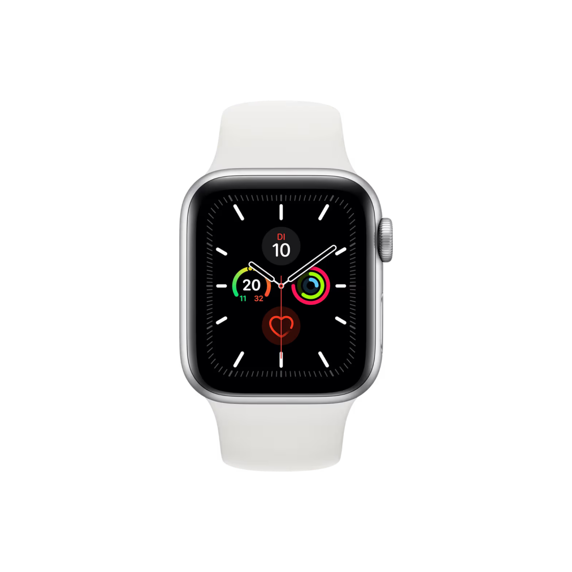 [B등급] 리퍼비시 애플워치 5 40mm GPS 실버 알루미늄 케이스 스포츠 밴드 화이트([B등급] Refurbished Apple Watch Series 5 40mm GPS Silver Aluminium Case Sports Band White) - 1