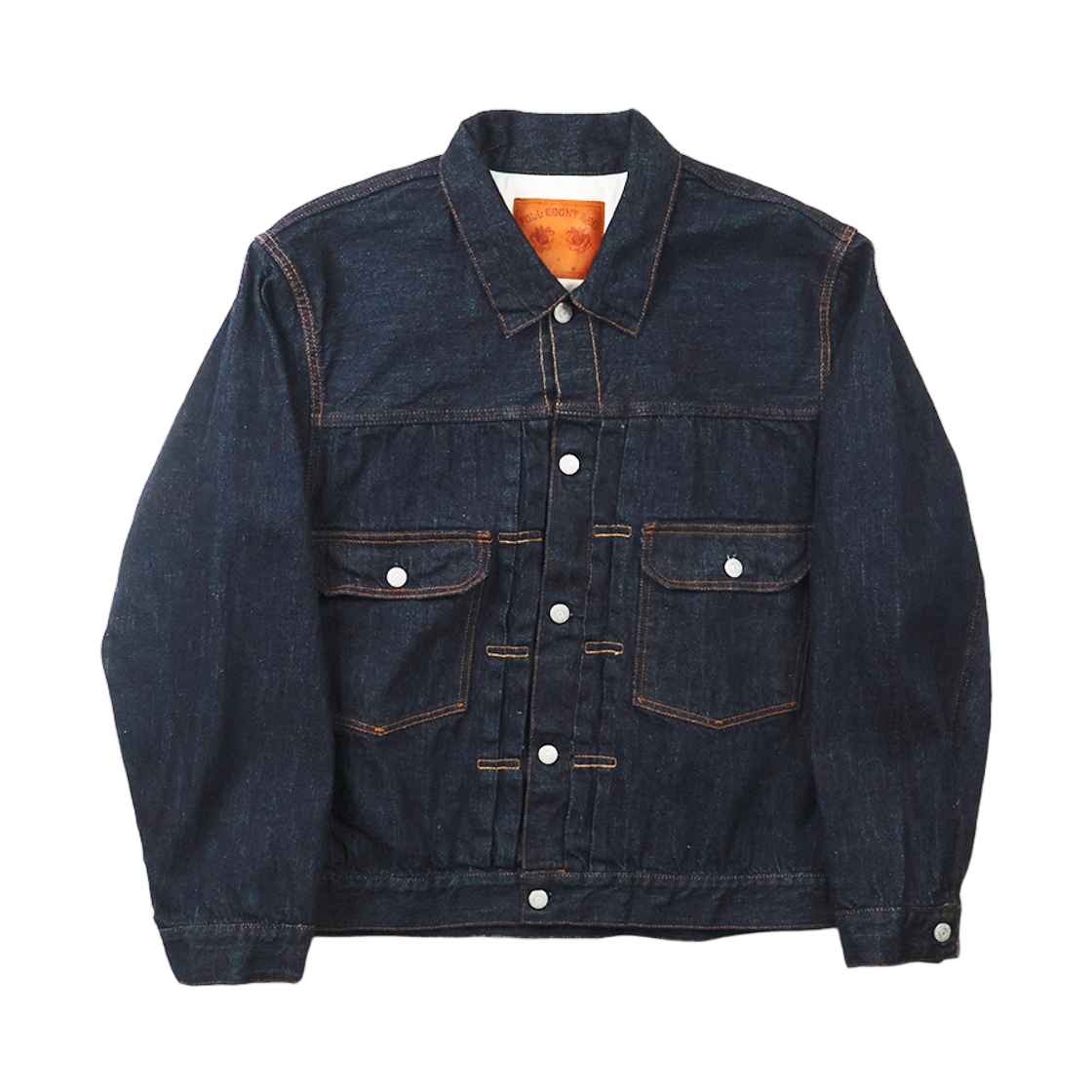 풀카운트 x 후미토 간류 와토 플리츠 세컨드 자켓 다크 인디고(Fullcount x Fumito Ganryu Watteau Pleats 2nd Jacket Dark Indigo)
