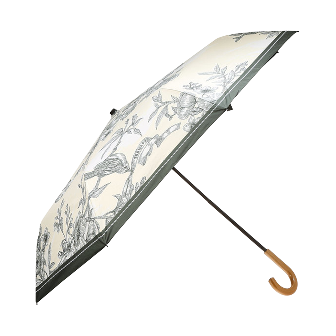 AAUM6E810Y1 Athe Vanessabruno Acc Toile De Jouy Yellow Toile De Jouy 3-Fold Uv Protection Umbrella  Light Yellow