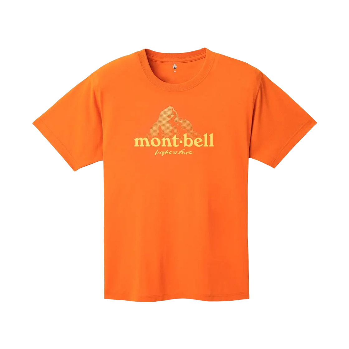 1114733 Montbell Wickron Dot Logo T-Shirt Orange