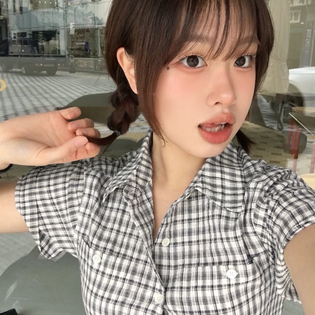 SPORT CHAMBER SC Square Check Roll-up Shirt WHITE 착용 스타일 - 7