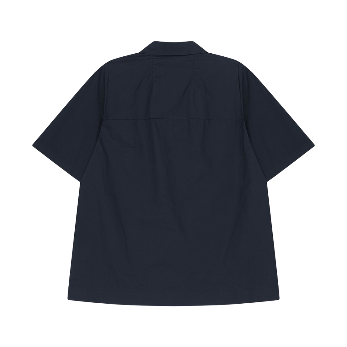 비자비 하프 슬리브드 코튼 버튼 다운 셔츠 네이비(VIS A VIS Half Sleeved Cotton Button Down Shirt Navy) - 2