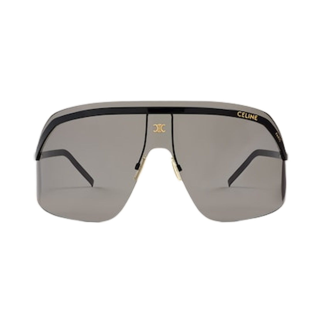 4S350CMLB-38NO / CL40350U-01A (W) Celine Morning Shade Sunglasses in Metal Black