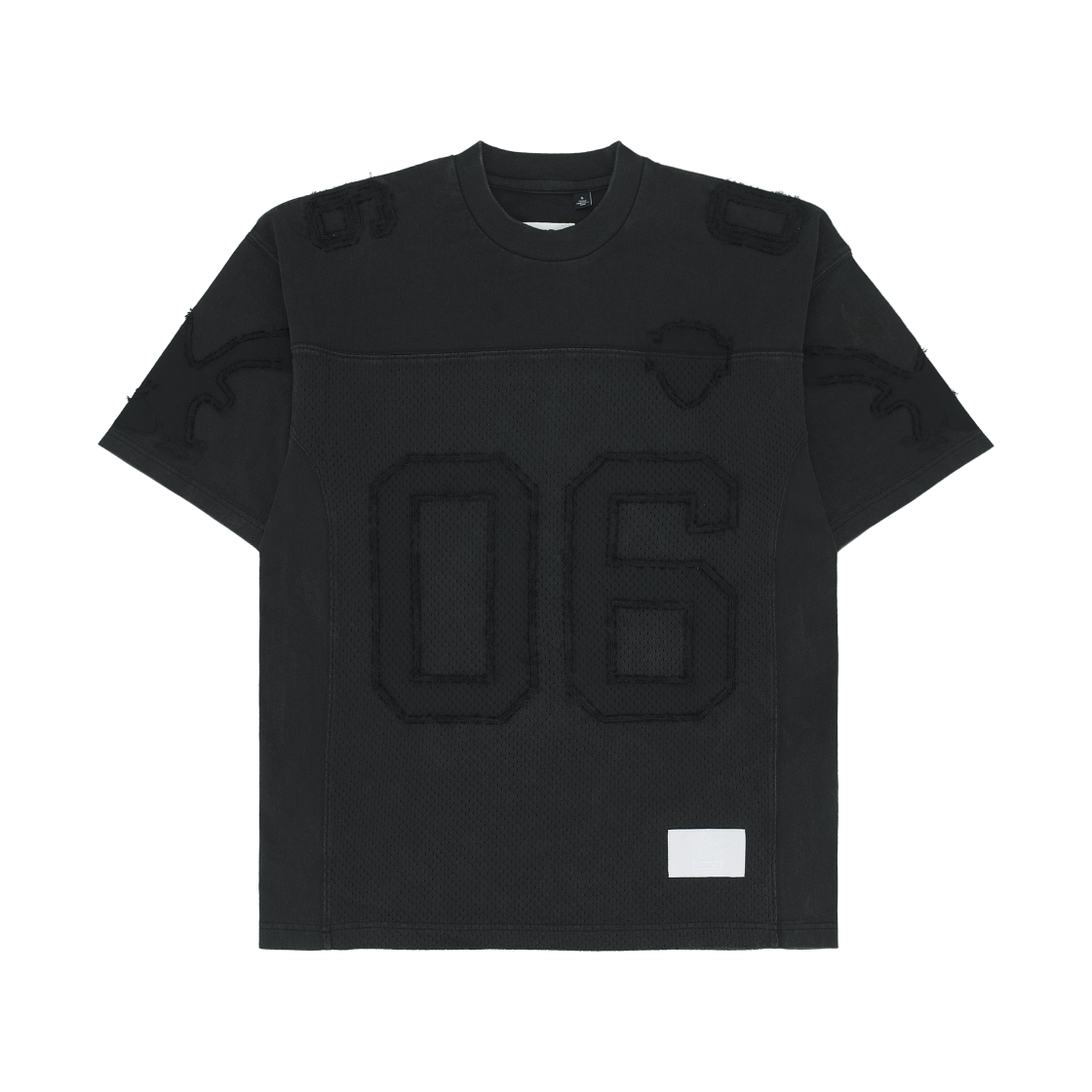 슈프림 x MM6 메종 마르지엘라 코튼 풋볼 저지 블랙 - 26SS