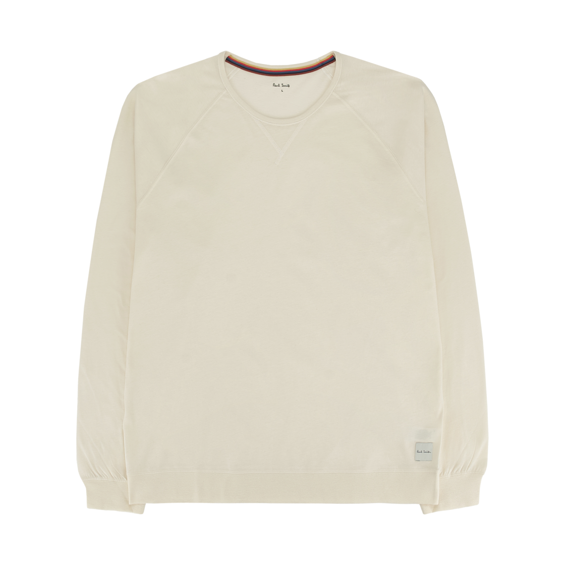 M1A-2990K-AU278B-02 Paul Smith Artist Stripe Long Sleeve T-Shirt Ivory