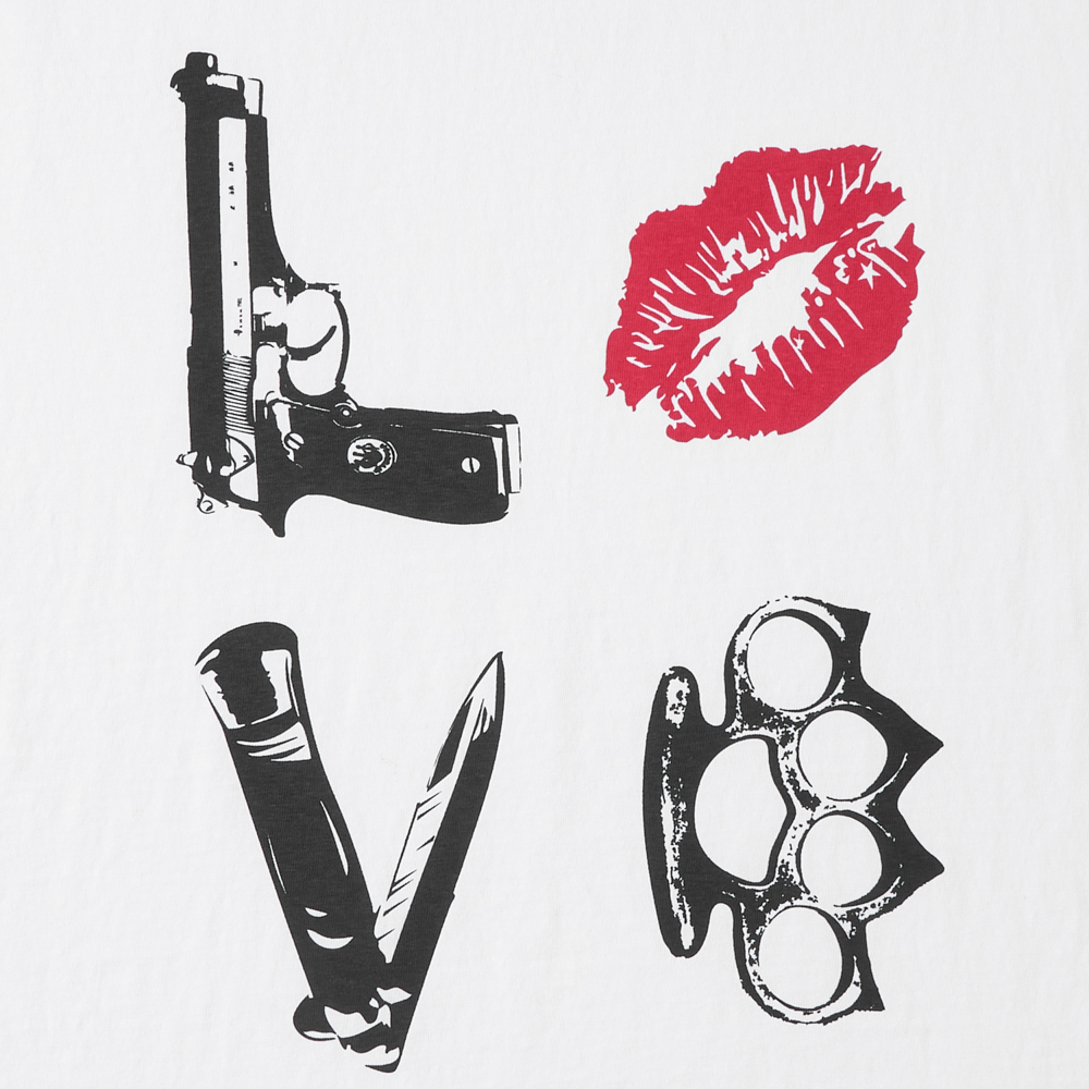 [KREAM 단독] 아모우 댄저 러버 레글런 티셔츠 화이트([KREAM 단독] AMOU Danger Love Reglan T-Shirts White) - 3