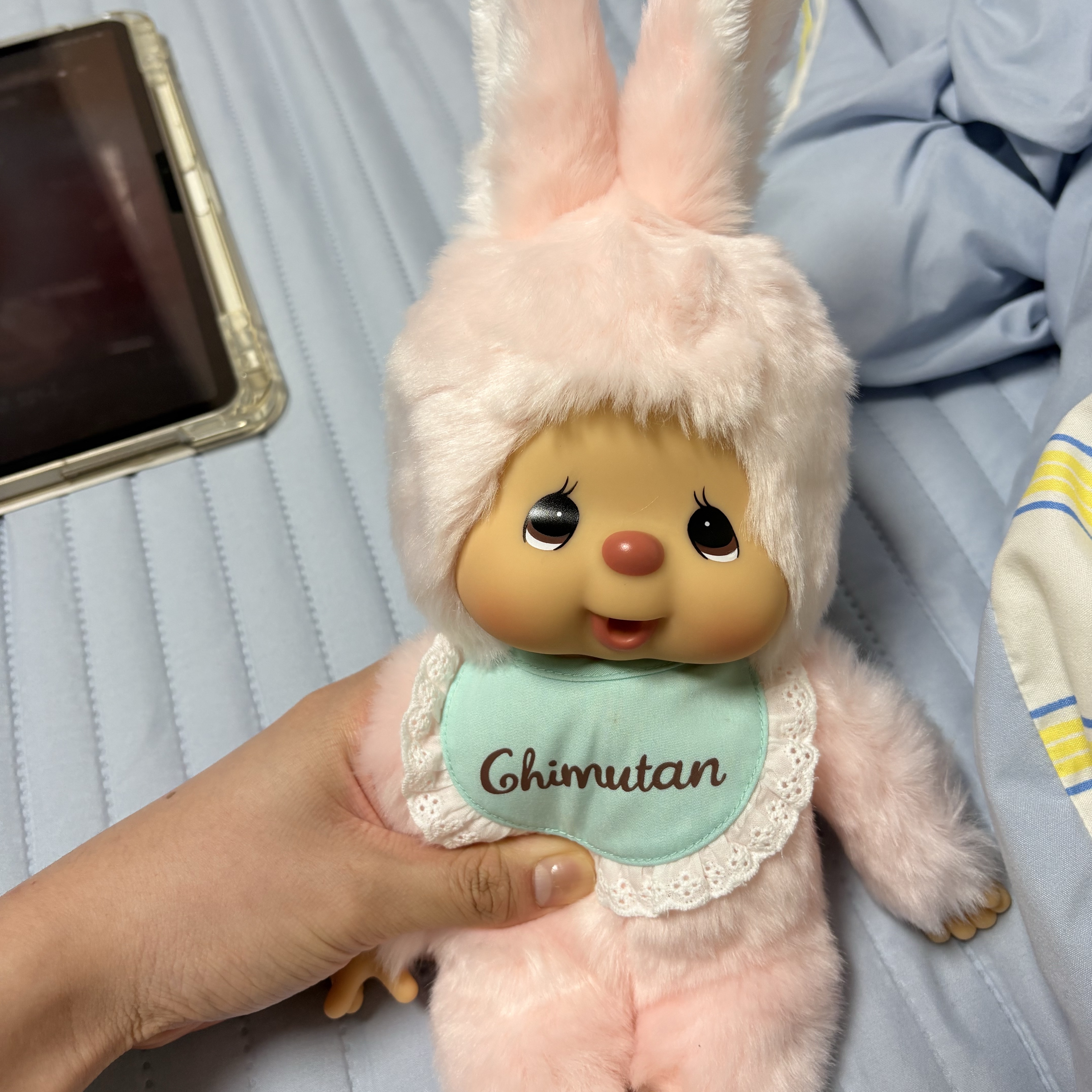 Monchhichi Chimutan Standard M Pink 착용 스타일