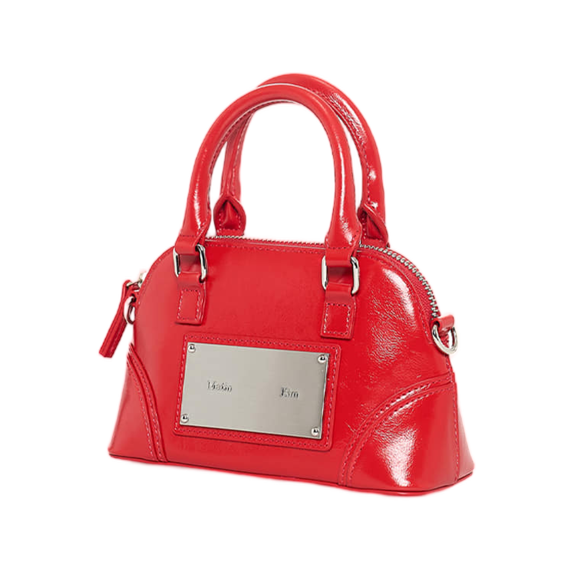 마뗑킴 커브 집 미니 백 레드(Matin Kim Curve Zip Mini Bag In Red) - 2